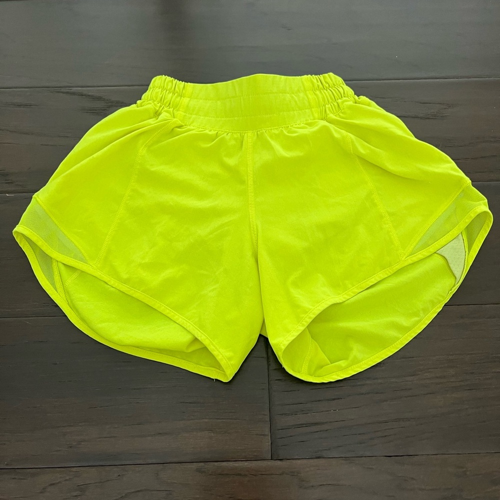 Lululemon Athletica Vibrant Yellow Athletic Shorts